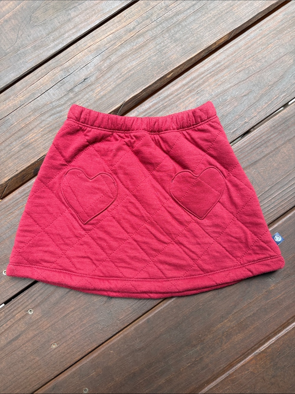 Petit Bateau - Quilted Heart Skirt